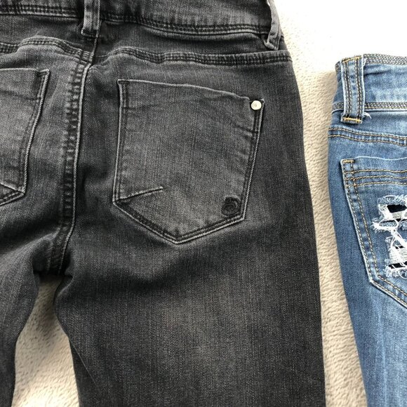 2 Indigo Rein Women Jeans Size 1 Lot Of Two Skinny Leg Embroidered Destroyed Y2K - Picture 16 of 16